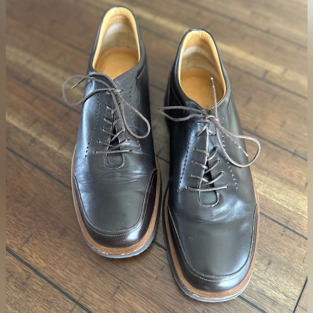 Vintage Bally Men's Brown Leather Dress Shoes Size 11